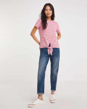 Julipa Pure Cotton Tie Hem T-Shirt