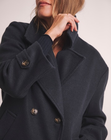 Anthology Navy Wool Blend Pea Coat