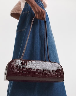 Elongated Baguette Shoulder Bag