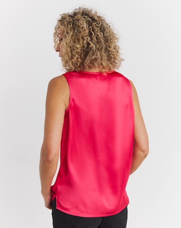 Pink Satin Vest