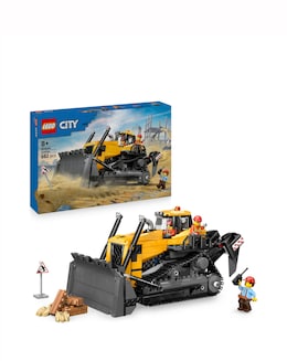 LEGO City Yellow Bulldozer Construction Site Building Toy Playset for Kids 60466