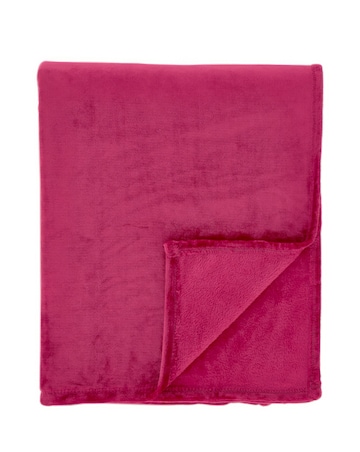 Catherine Lansfield Raschel Velvet Throw