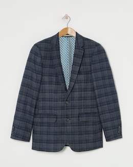Warm Handle Check Suit Jacket