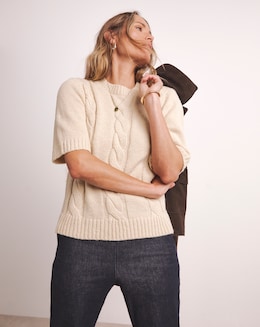 Anthology Alpaca Blend Cable Knit Jumper