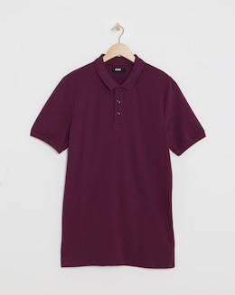 Pure Cotton Pique Polo Long