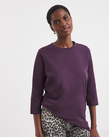 2 Pack Longline Curved Hem 3/4 Sleeve Trial