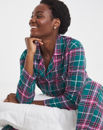 Pretty Secrets Check Button Up Pyjama Set