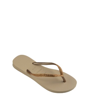 Havaianas Slim Glitter II Toe Post Flip Flop Sandals