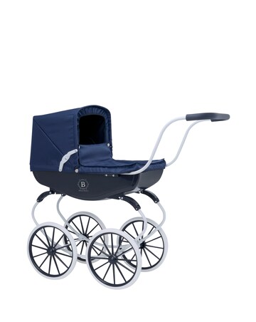 Bella Rosa Windsor Carriage Toy Pram - Navy