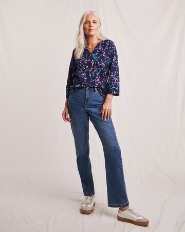 Julipa Pure Cotton Notch Neck T-Shirt