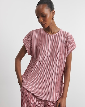 Joanna Hope Plisse Blouse