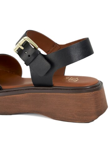 Dune Luno Leather Flatform Sandals Fit D