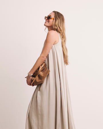 Anthology Linen Mix Pleat Dress