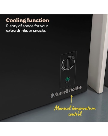 Russell Hobbs RH142CF0E1B 143L Chest Freezer - Black - E Rated