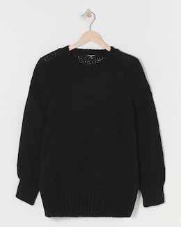 Fluffy Balloon Sleeve Jumper