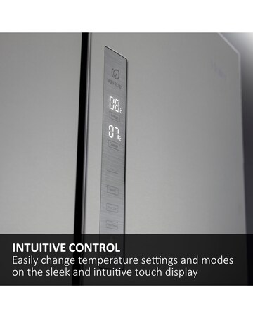 Haier Series 3 HDPW3618DNPK WiFi 185cm 60/40 Fridge Freezer Silver + Install