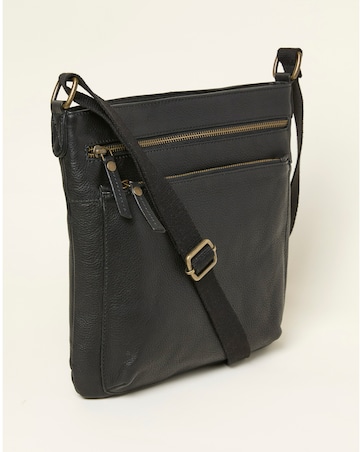 Fatface Allie Leather Messenger Crossbody Bag
