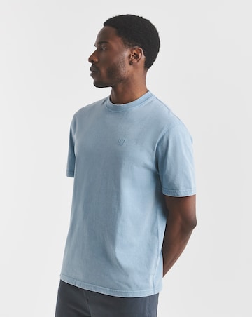 Union Garment Dyed Relaxed Fit T-Shirt- Blue