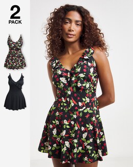 Value 2 Pack Ruffle Swimdresses