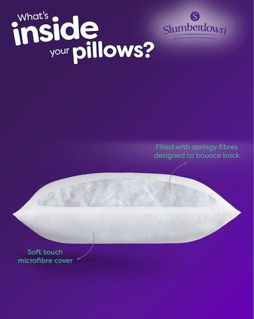 Slumberdown Cosy Nights Pack of 2 Back Sleeper Pillows