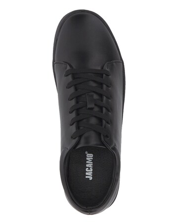 Lever Leather Look Pump Wide Fit