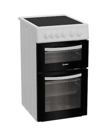 Indesit ITE5VMW 50cm Electric Twin Cooker with Ceramic Hob - White Installation