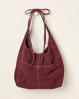 Fatface Suede Bow Tote Bag