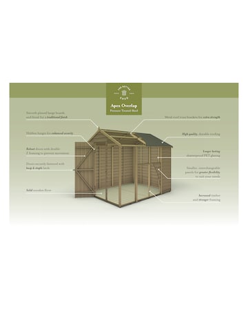 4LIFE Apex Shed 7x5 - Double Door - 2 Window (Home Delivery)