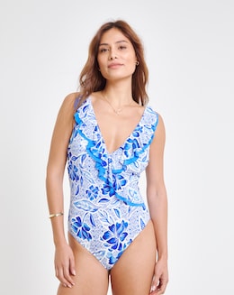 MAGISCULPT Medium Control Ruffle Swimsuit