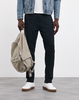 Slim Fit Stretch Gabardine Jean Navy