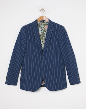 Joe Browns Striped Cotton Linen Suit Jacket