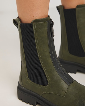 Heavenly Feet Aldina Zip Up Boot Wide E Fit