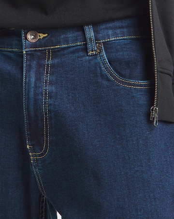 Loose Fit Stretch Jeans Rinse Wash