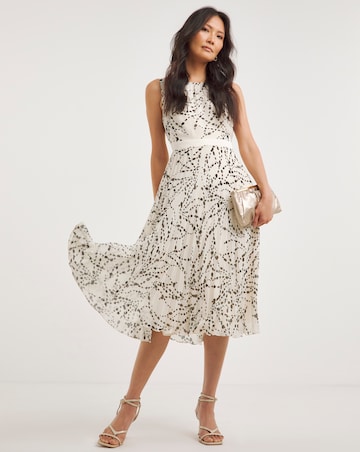 Joanna Hope Mono Pleated Dress