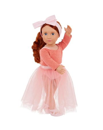 Our Generation Ballet Doll with Orange Sweater Aubrie