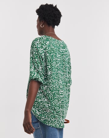 Printed Oversized Top