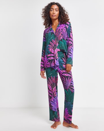 Floral Print Button Through Pyjama Set