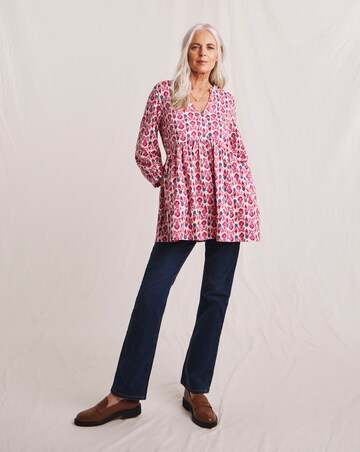 Julipa Tiered Pure Cotton Swing Tunic
