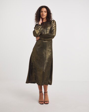 Foil Maxi Tea Dress
