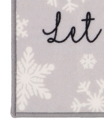 Let it Snow Christmas Washable Runner and Mat Set