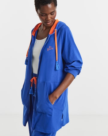 Joe Browns Longline Zip Up Lounge Hoodie