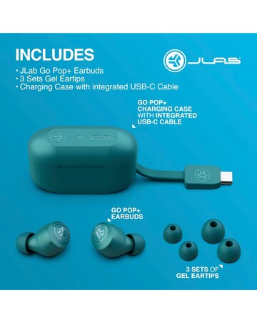 JLAB GO Air Pop True Wireless Earbuds - Teal