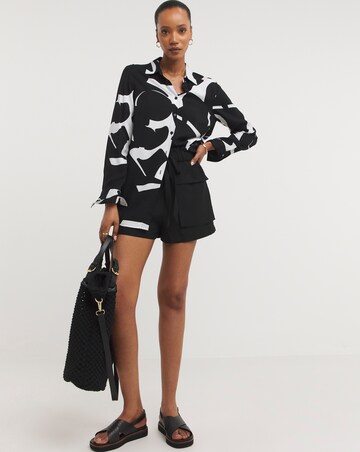 Dipped Back Viscose Shirt
