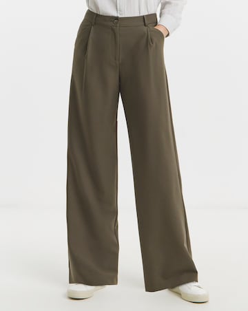 Black Tailored Wide Leg Trousers