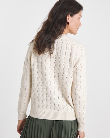 Oyster Pointelle Jumper