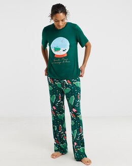 Pretty Secrets Scotty Dog Graphic Pyjama Set