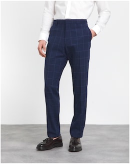 BOSS Slim Fit Check Suit Trouser