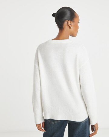 Applique Long Sleeve Knitted Jumper