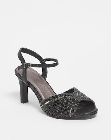 Joanna Hope Peep Toe Occasion Sandal - Wide Fit (E)