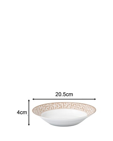 Waterside Gold Maze 20 Piece Dinner Set